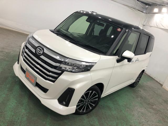 トールカスタムＧ　ターボ　走行２２８３８キロ／両側電動スライドドア一年保証・走行距離無制限　走行２２８３８キロ　助手席エアバック　純正カーペットマット　クリアランスソナー　オートライト　ＬＥＤヘッドライト　アイドリングストップ　両側電動スライドドア（埼玉県）の中古車