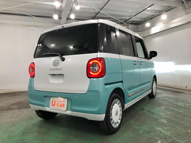 ムーヴキャンバスストライプスＧ　走行２８３５キロ／新品ナビ／バックカメラ１年保証距離無制限　走行２８３５キロ　フルセグナビ　ブルートゥース　純正マット　サイドエアバッグ　ＬＥＤヘッドランプ　アイドリングストップ　シートヒーター　両側電動スライドドア　オート格納式ドアミラー（埼玉県）の中古車