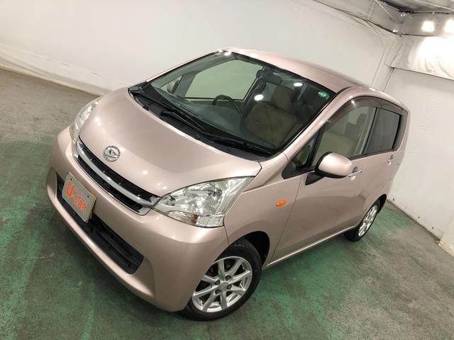 ムーヴＸ　車検整備付／走行５５６６８キロ／ＣＤチューナー／マット１年保証距離無制限　走行距離５５６６８キロ　ＣＤチューナー　純正カーペットマット　助手席エアバッグ　アイドリングストップ　プッシュボタンスタート　電動格納式ドアミラー　オートエアコン　キーフリー（埼玉県）の中古車