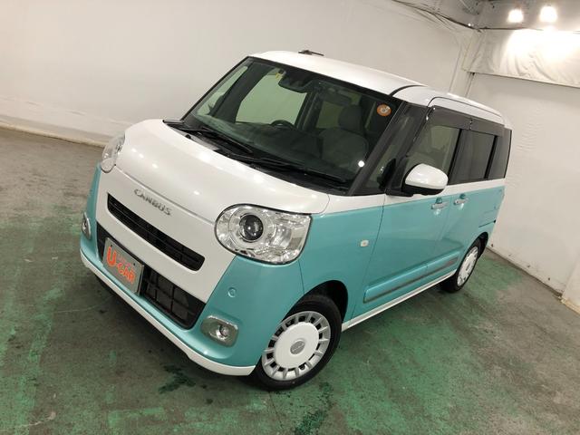 ムーヴキャンバスストライプスＧ　走行１３４００キロ／純正大型ナビ／ドラレコ１年保証距離無制限　走行距離１３４００キロ　純正フルセグナビ　パノラマモニター　ドラレコ　純正マット　サイドエアバッグ　ＬＥＤヘッドランプ　アイドリングストップ　シートヒーター　両側電動スライドドア（埼玉県）の中古車