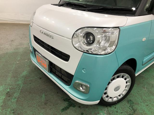 ムーヴキャンバスストライプスＧ　走行１３４００キロ／純正大型ナビ／ドラレコ１年保証距離無制限　走行距離１３４００キロ　純正フルセグナビ　パノラマモニター　ドラレコ　純正マット　サイドエアバッグ　ＬＥＤヘッドランプ　アイドリングストップ　シートヒーター　両側電動スライドドア（埼玉県）の中古車