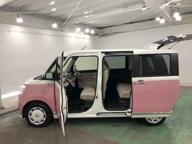 ムーヴキャンバスＧメイクアップＶＳ　ＳＡ３　走行３１１３１キロ／４ＷＤ／ナビ一年保証・走行距離無制限　走行３１１３１キロ　フルセグナビ　全周囲カメラ　ドラレコ　サイドエアバック　オートライト　ＬＥＤヘッドライト　シートヒーター　両側電動スライドドア（埼玉県）の中古車