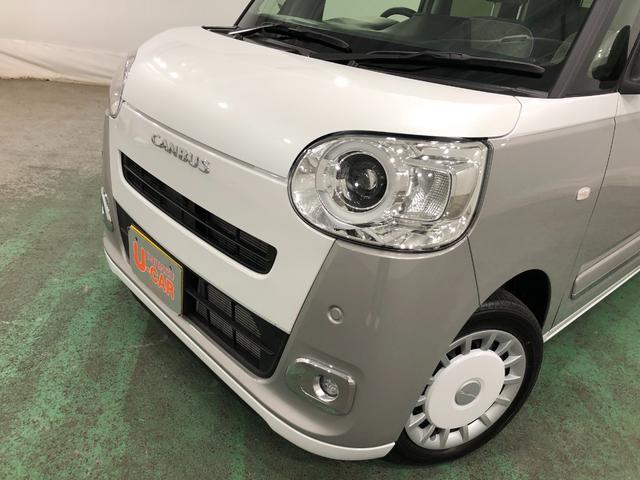 ムーヴキャンバスストライプスＧ　走行３６３３キロ／ナビ／バックカメラ一年保証・走行距離無制限　走行３６３３キロ　フルセグナビ　ブルートゥース　バックカメラ　サイドエアバック　クリアランスソナー　ＬＥＤヘッドライト　シートヒーター　両側電動スライドドア（埼玉県）の中古車