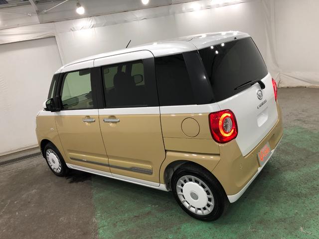 ムーヴキャンバスストライプスＧ　走行２７３７キロ／フルセグナビ／バックカメラ１年保証距離無制限　走行距離２７３７キロ　フルセグナビ　バックカメラ　ブルートゥース　純正マット　サイドエアバッグ　ＬＥＤヘッドランプ　アイドリングストップ　シートヒーター　両側電動スライドドア（埼玉県）の中古車