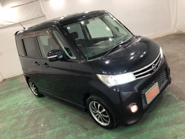 ルークスハイウェイスター　走行７７９６０キロ／ワンセグナビ／マット１年保証距離無制限　走行距離７７９６０キロ　ワンセグナビ　助手席エアバッグ　純正マット　オートライト　ＨＩＤヘッドランプ　片側電動スライドドア　プッシュボタンスタート　電動格納式ドアミラー　キーフリー（埼玉県）の中古車