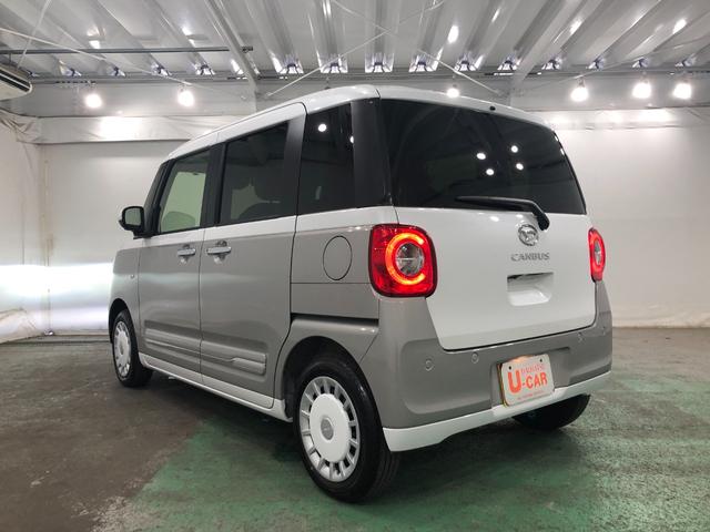 ムーヴキャンバスストライプスＧ　走行５１９８キロ／ナビ／全周囲カメラ一年保証・走行距離無制限　走行５１９８キロ　フルセグナビ　ブルートゥース　全周囲カメラ　クリアランスソナー　ＬＥＤヘッドライト　オートライト　シートヒーター　両側電動スライドドア（埼玉県）の中古車