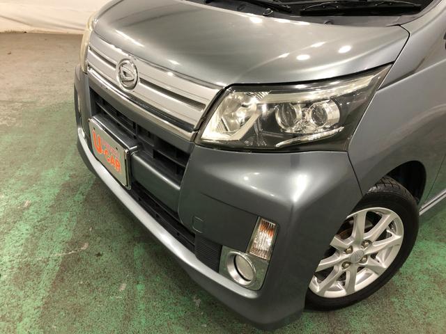 ムーヴカスタム　Ｘ　ＳＡ　雹害／走行２７３５６キロ／ワンセグナビ１年保証距離無制限　走行距離２７３５６キロ　ワンセグナビ　ＤＶＤ再生　純正マット　ＬＥＤヘッドランプ　アイドリングストップ　プッシュボタンスタート　電動格納式ドアミラー　プッシュボタンスタート（埼玉県）の中古車