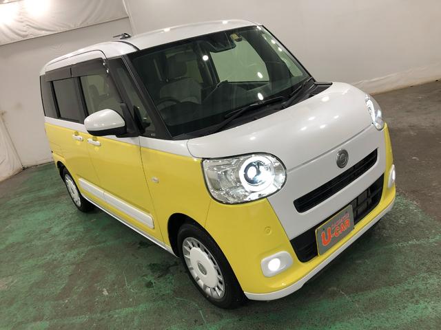ムーヴキャンバスストライプスＧ　車検整備付／走行２３３７４キロ／大画面ナビ１年保証距離無制限　走行２３３７４キロ　フルセグナビ　バックカメラ　ブルートゥース　ドラレコ　マット　サイドエアバッグ　ＬＥＤヘッドランプ　アイドリングストップ　シートヒーター　両側電動スライドドア（埼玉県）の中古車