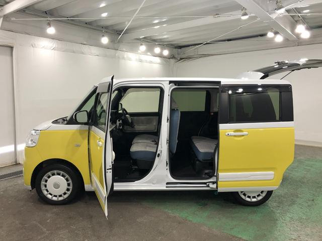 ムーヴキャンバスストライプスＧ　車検整備付／走行２３３７４キロ／大画面ナビ１年保証距離無制限　走行２３３７４キロ　フルセグナビ　バックカメラ　ブルートゥース　ドラレコ　マット　サイドエアバッグ　ＬＥＤヘッドランプ　アイドリングストップ　シートヒーター　両側電動スライドドア（埼玉県）の中古車