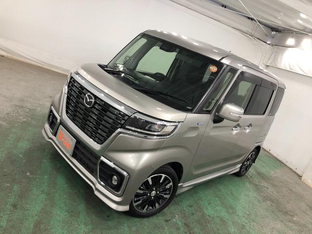 フレアワゴンカスタムスタイルハイブリッドＸＳ　軽雹害／走行５７０１３キロ／フルセグナビ１年保証距離無制限　走行距離５７０１３キロ　フルセグナビ　ブルートゥース　純正マット　ＬＥＤヘッドランプ　アイドリングストップ　両側電動スライドドア　電動格納式ドアミラー　プッシュスタート　キーフリー（埼玉県）の中古車
