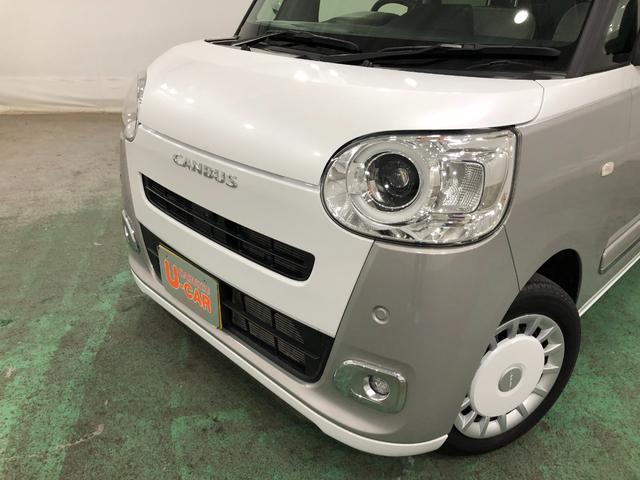 ムーヴキャンバスストライプスＧ　車検整備付／走行１９２８０キロ／ナビドラレコ１年保証距離無制限　走行距離１９２８０キロ　純正フルセグナビ　パノラマモニター　ドラレコ　純正マット　サイドエアバッグ　ＬＥＤヘッドランプ　アイドリングストップ　シートヒーター　両側電動スライドドア（埼玉県）の中古車