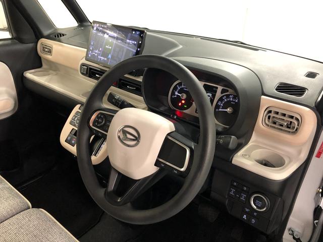 ムーヴキャンバスストライプスG 走行24168キロ/ナビ/車検整備付一年保証・走行距離無制限 走行24168キロ フルセグナビ ブルートゥース バックカメラ ドラレコ クリアランスソナー オートライト LEDヘッドライト シートヒーター 両側電動スライドドア(埼玉県)の中古車