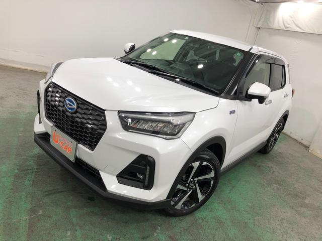 ロッキープレミアムG HEV 走行42803キロ/車検整備付/ナビ一年保証・走行距離無制限 走行42803キロ フルセグナビ ブルートゥース USB 全周囲カメラ ドラレコ クリアランスソナー LEDヘッドライト シートヒーター(埼玉県)の中古車