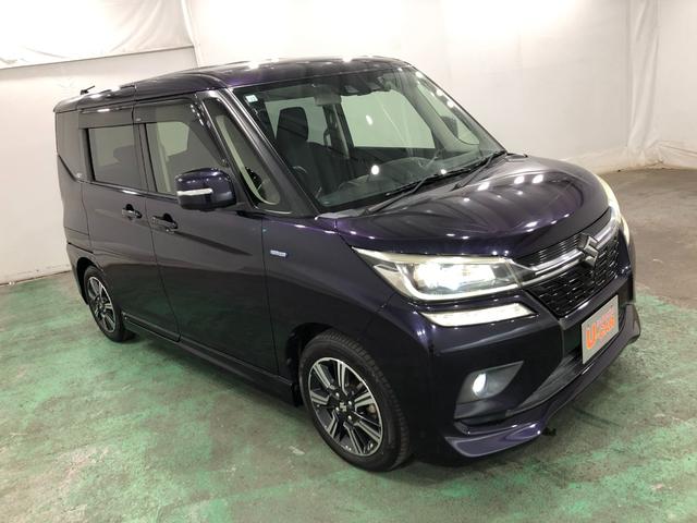 ソリオバンディットハイブリッドＭＶ　軽雹害／車検整備付／走行６７９８３キロ１年保証距離無制限　走行距離６７９８３キロ　フルセグナビ　全周囲カメラ　ブルートゥース　純正マット　サイドエアバッグ　ＬＥＤヘッドランプ　アイドリングストップ　両側電動スライドドア（埼玉県）の中古車