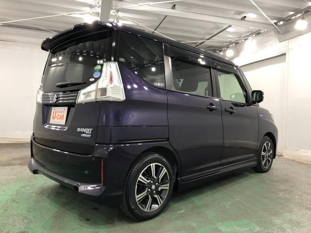 ソリオバンディットハイブリッドＭＶ　軽雹害／車検整備付／走行６７９８３キロ１年保証距離無制限　走行距離６７９８３キロ　フルセグナビ　全周囲カメラ　ブルートゥース　純正マット　サイドエアバッグ　ＬＥＤヘッドランプ　アイドリングストップ　両側電動スライドドア（埼玉県）の中古車