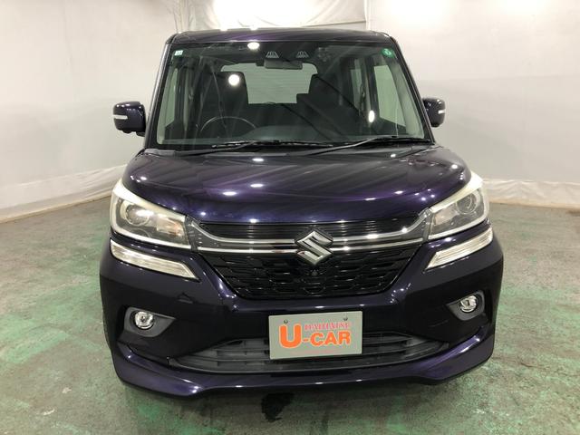 ソリオバンディットハイブリッドＭＶ　軽雹害／車検整備付／走行６７９８３キロ１年保証距離無制限　走行距離６７９８３キロ　フルセグナビ　全周囲カメラ　ブルートゥース　純正マット　サイドエアバッグ　ＬＥＤヘッドランプ　アイドリングストップ　両側電動スライドドア（埼玉県）の中古車