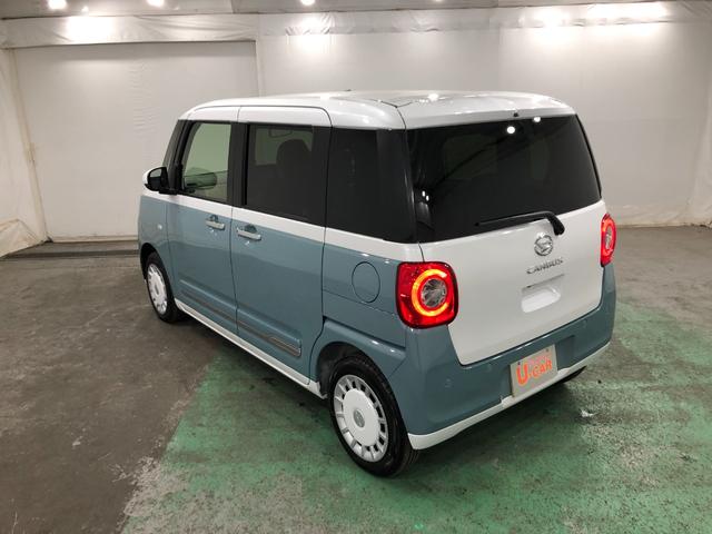 ムーヴキャンバスストライプスＧ　走行１３４１キロ／ナビ／バックカメラ一年保証・走行距離無制限　走行１３４１キロ　フルセグナビ　ブルートゥース　バックカメラ　ＤＶＤ　クリアランスソナー　ＬＥＤヘッドライト　オートライト　シートヒーター　両側電動スライドドア（埼玉県）の中古車