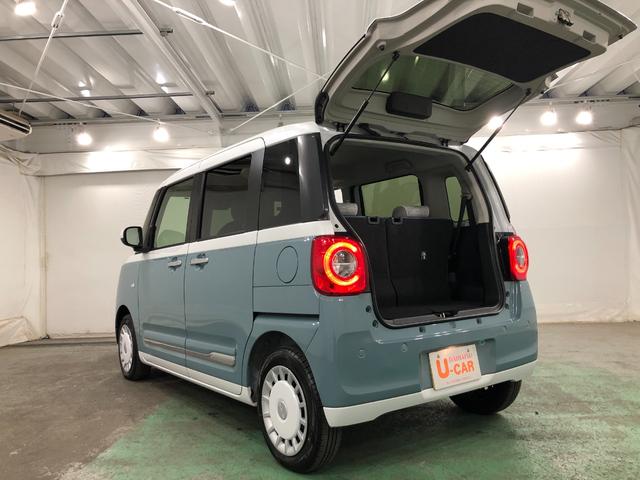 ムーヴキャンバスストライプスＧ　走行１３４１キロ／ナビ／バックカメラ一年保証・走行距離無制限　走行１３４１キロ　フルセグナビ　ブルートゥース　バックカメラ　ＤＶＤ　クリアランスソナー　ＬＥＤヘッドライト　オートライト　シートヒーター　両側電動スライドドア（埼玉県）の中古車