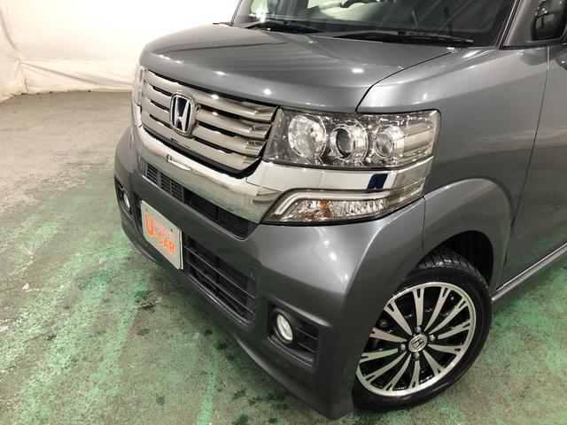 N−BOXカスタムGターボSSパッケージ 走行61433キロ/車検整備付/ナビ一年保証・走行距離無制限 走行61433キロ ワンセグナビ ブルートゥース バックカメラ ドラレコ サイドエアバック オートライト HIDヘッドライト 両側電動スライドドア(埼玉県)の中古車