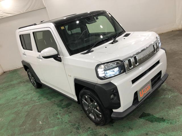 タフトGターボ 走行58988キロ/車検整備付/タイヤ2本交換一年保証・走行距離無制限 走行58988キロ フルセグナビ ブルートゥース バックカメラ ドラレコ クリアランスソナー オートライト LEDヘッドライト シートヒーター(東京都)の中古車