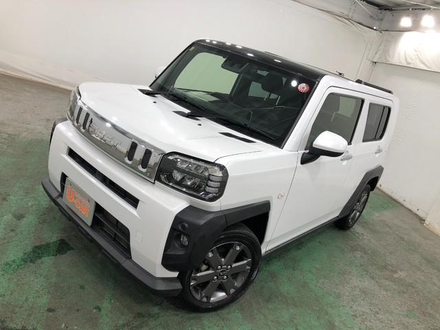 タフトGターボ 走行58988キロ/車検整備付/タイヤ2本交換一年保証・走行距離無制限 走行58988キロ フルセグナビ ブルートゥース バックカメラ ドラレコ クリアランスソナー オートライト LEDヘッドライト シートヒーター(東京都)の中古車