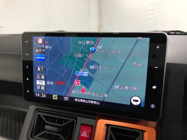 タフトGターボ 走行58988キロ/車検整備付/タイヤ2本交換一年保証・走行距離無制限 走行58988キロ フルセグナビ ブルートゥース バックカメラ ドラレコ クリアランスソナー オートライト LEDヘッドライト シートヒーター(東京都)の中古車