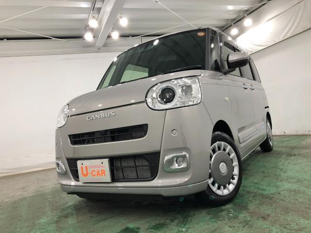 ムーヴキャンバスセオリーGターボ 走行2481キロ/大型純正ナビ/ドラレコ1年保証距離無制限 走行距離2481キロ 純正フルセグナビ パノラマモニター ドラレコ 純正マット サイドエアバッグ LEDヘッドランプ アイドリングストップ シートヒーター 両側電動スライドドア(埼玉県)の中古車