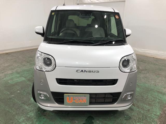 ムーヴキャンバスストライプスGターボ 走行36674キロ LED 両側電スラ一年保証・走行距離無制限 走行36674キロ サイドエアバック クリアランスソナー オートライト オートマチックハイビーム LEDヘッドライト ベンチシート シートヒーター 両側電動スライドドア(埼玉県)の中古車