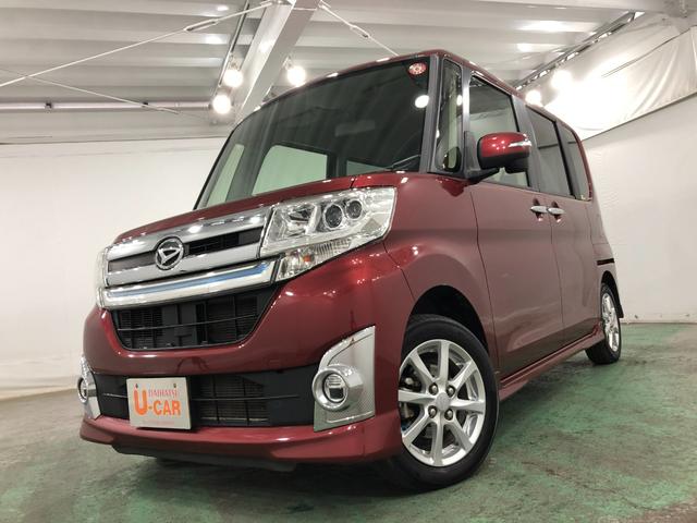 タントカスタムX 車検整備付/走行50496キロ1年保証距離無制限 走行距離50496キロ 車検整備付 純正マット LEDヘッドランプ アイドリングストップ 片側電動スライドドア プッシュボタンスタート オート格納式ドアミラー(東京都)の中古車