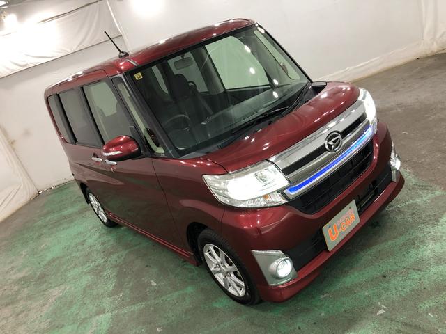 タントカスタムX 車検整備付/走行50496キロ1年保証距離無制限 走行距離50496キロ 車検整備付 純正マット LEDヘッドランプ アイドリングストップ 片側電動スライドドア プッシュボタンスタート オート格納式ドアミラー(東京都)の中古車