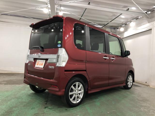 タントカスタムX 車検整備付/走行50496キロ1年保証距離無制限 走行距離50496キロ 車検整備付 純正マット LEDヘッドランプ アイドリングストップ 片側電動スライドドア プッシュボタンスタート オート格納式ドアミラー(東京都)の中古車