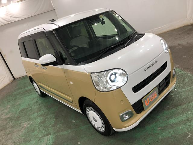 ムーヴキャンバスストライプスG 走行5547キロ/9型ディスプレイオーディオ1年保証距離無制限 走行距離5547キロ ディスプレイオーディオ バックカメラ ドラレコ 純正マット サイドエアバッグ LEDヘッドランプ アイドリングストップ シートヒーター 両側電動スライドドア(埼玉県)の中古車