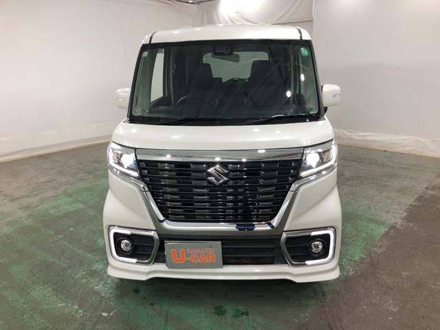 スペーシアカスタムハイブリッドＸＳターボ　走行４５８５９キロ／ナビバックカメラ一年保証・走行距離無制限　走行４５８５９キロ　フルセグナビ　バックカメラ　ＥＴＣ　ブルートゥース　サイドエアバック　クリアランスソナー　オートライト　ＬＥＤヘッドライト　シートヒーター　両側電動スライ（埼玉県）の中古車