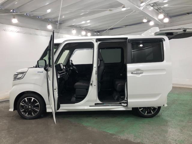 スペーシアカスタムハイブリッドＸＳターボ　走行４５８５９キロ／ナビバックカメラ一年保証・走行距離無制限　走行４５８５９キロ　フルセグナビ　バックカメラ　ＥＴＣ　ブルートゥース　サイドエアバック　クリアランスソナー　オートライト　ＬＥＤヘッドライト　シートヒーター　両側電動スライ（埼玉県）の中古車