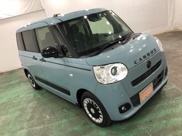 ムーヴキャンバスセオリーＧターボ　走行２８１１０キロ／車検整備付／ナビ一年保証・走行距離無制限　走行２８１１０キロ　フルセグナビ　ＥＴＣ　ブルートゥース　バックカメラ　ドラレコ　クリアランスソナー　オートライト　ＬＥＤヘッドライト　　シートヒーター　両側電動スライドドア（埼玉県）の中古車