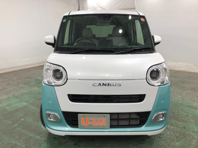 ムーヴキャンバスストライプスＧ　走行７５１９キロ／ナビ／バックカメラ一年保証・走行距離無制限　走行７５１９キロ　フルセグナビ　ブルートゥース　バックカメラ　サイドエアバック　クリアランスソナー　オートライト　ＬＥＤヘッドライト　シートヒーター（埼玉県）の中古車