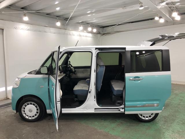 ムーヴキャンバスストライプスＧ　走行７５１９キロ／ナビ／バックカメラ一年保証・走行距離無制限　走行７５１９キロ　フルセグナビ　ブルートゥース　バックカメラ　サイドエアバック　クリアランスソナー　オートライト　ＬＥＤヘッドライト　シートヒーター（埼玉県）の中古車