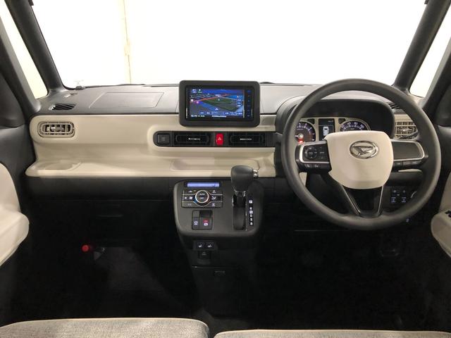 ムーヴキャンバスストライプスＧ　走行１５７４キロ／ナビ／バックカメラ一年保証・走行距離無制限　走行１５７４キロ　フルセグナビ　バックカメラ　ブルートゥース　サイドエアバック　クリアランスソナー　ＬＥＤヘッドライト　シートヒーター　両側電動スライドドア（埼玉県）の中古車