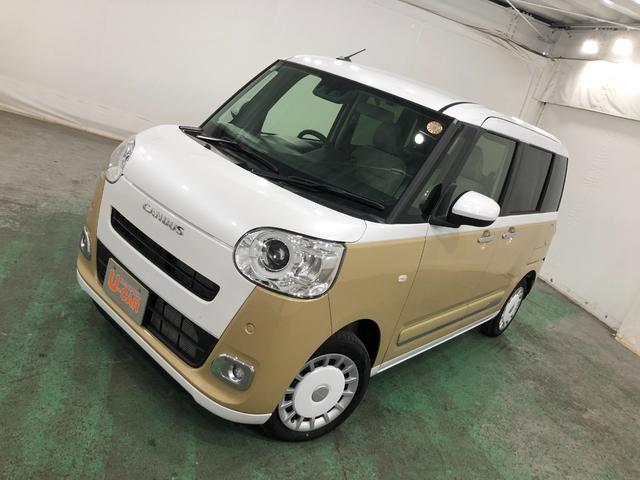 ムーヴキャンバスストライプスＧ　走行１５７４キロ／ナビ／バックカメラ一年保証・走行距離無制限　走行１５７４キロ　フルセグナビ　バックカメラ　ブルートゥース　サイドエアバック　クリアランスソナー　ＬＥＤヘッドライト　シートヒーター　両側電動スライドドア（埼玉県）の中古車