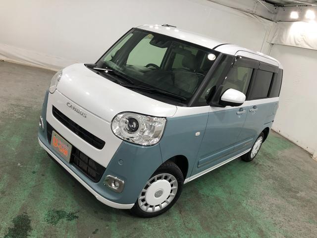 ムーヴキャンバスストライプスＧターボ　４ＷＤ　走行１８１１１キロ　大画面ナビ一年保証・走行距離無制限　走行１８１１１キロ　純正１０インチフルセグナビ　ブルートゥース　全周囲カメラ　ドラレコ　クリアランスソナー　ＬＥＤヘッドライト　シートヒーター　両側電動スライドドア（埼玉県）の中古車