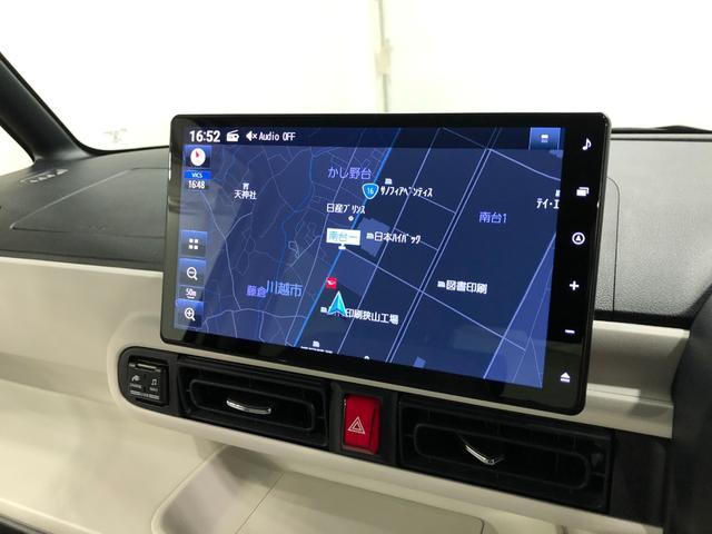 ムーヴキャンバスストライプスＧターボ　４ＷＤ　走行１８１１１キロ　大画面ナビ一年保証・走行距離無制限　走行１８１１１キロ　純正１０インチフルセグナビ　ブルートゥース　全周囲カメラ　ドラレコ　クリアランスソナー　ＬＥＤヘッドライト　シートヒーター　両側電動スライドドア（埼玉県）の中古車