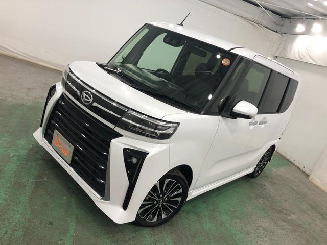 タントカスタムＲＳ　走行７５３８９キロ／彩速ナビ／バックカメラ一年保証・走行距離無制限　走行７５３８９キロ　フルセグナビ　ブルートゥース　バックカメラ　サイドエアバック　クリアランスソナー　ＬＥＤヘッドライト　シートヒーター　両側電動スライドドア（埼玉県）の中古車