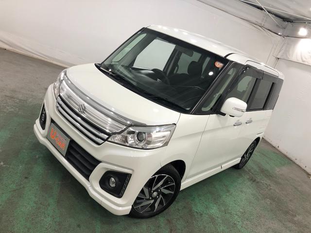 スペーシアカスタムＸＳ　走行７１０３８キロ／ディスプレイオーディオ／全周囲カメ一年保証・走行距離無制限　走行７１０３８キロ　ディスプレイオーディオ　ブルートゥース　全周囲カメラ　オートライト　ＬＥＤヘッドライト　ベンチシート　シートヒーター　両側電動スライドドア（埼玉県）の中古車