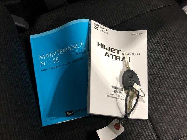 ハイゼットカーゴＤＸ　走行３５キロ／ＦＭＡＭラジオ／オートライト１年保証距離無制限　走行距離３５キロ　ＦＭＡＭラジオ　純正フロアマット　クリアランスソナー　オートライト　両側電動スライドドア　アイドリングストップ　キーレスエントリー（埼玉県）の中古車