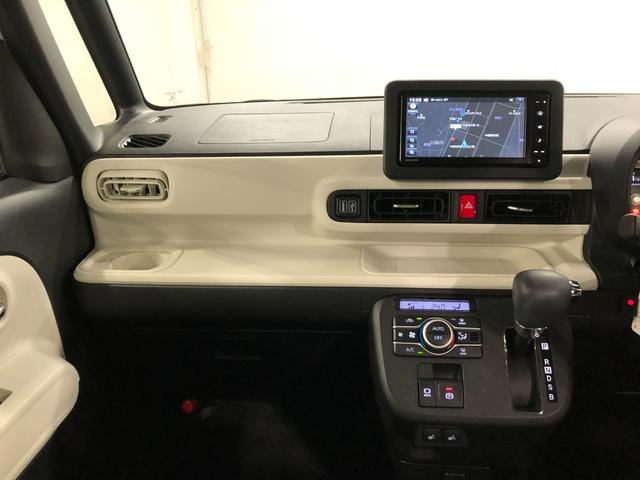 ムーヴキャンバスストライプスGターボ 走行8695キロ/純正ナビ/ドラレコ1年保証距離無制限 走行距離8695キロ 純正フルセグナビ バックカメラ ドラレコ 純正マット サイドエアバッグ LEDヘッドランプ アイドリングストップ シートヒーター 両側電動スライドドア(埼玉県)の中古車