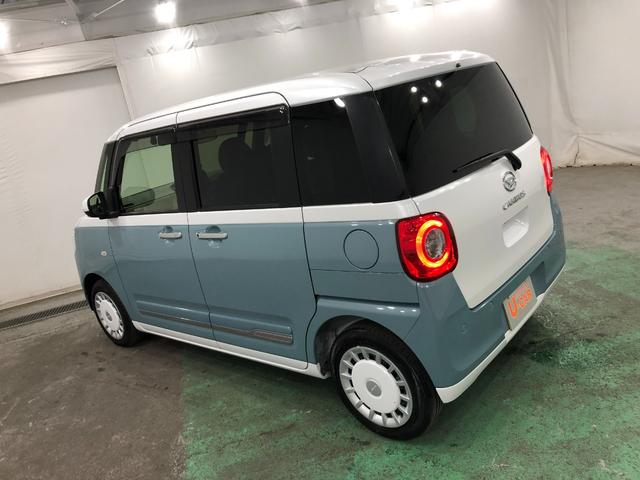 ムーヴキャンバスストライプスGターボ 走行8695キロ/純正ナビ/ドラレコ1年保証距離無制限 走行距離8695キロ 純正フルセグナビ バックカメラ ドラレコ 純正マット サイドエアバッグ LEDヘッドランプ アイドリングストップ シートヒーター 両側電動スライドドア(埼玉県)の中古車