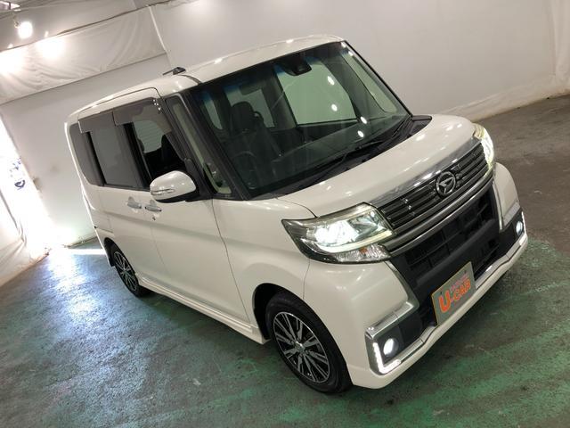 タントカスタムX トップエディションSAII 雹害/ナビ/Bカメラ1年保証距離無制限 走行距離60564キロ フルセグナビ バックカメラ ブルートゥース 純正マット LEDヘッドランプ アイドリングストップ 片側電動スライドドア オート格納式ドアミラー キーフリー(埼玉県)の中古車