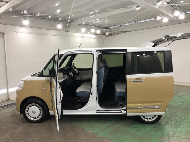 ムーヴキャンバスストライプスＧ　走行３６４７キロ／シートヒータ／オートライト一年保証・走行距離無制限　走行３６４７キロ　サイドエアバック　クリアランスソナー　オートマチックハイビーム　オートライト　ＬＥＤヘッドライト　ベンチシート　シートヒーター　両側電動スライドドア（埼玉県）の中古車