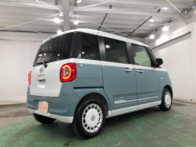 ムーヴキャンバスストライプスＧ　走行２３５８キロ／シートヒーター／ＬＥＤ１年保証距離無制限　走行距離２３５８キロ　ＵＳＢソケット　マット　サイドエアバッグ　ＬＥＤヘッドランプ　アイドリングストップ　シートヒーター　両側電動スライドドア　オート格納式ドアミラー　キーフリー（埼玉県）の中古車