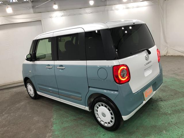 ムーヴキャンバスストライプスＧ　走行２３５８キロ／シートヒーター／ＬＥＤ１年保証距離無制限　走行距離２３５８キロ　ＵＳＢソケット　マット　サイドエアバッグ　ＬＥＤヘッドランプ　アイドリングストップ　シートヒーター　両側電動スライドドア　オート格納式ドアミラー　キーフリー（埼玉県）の中古車